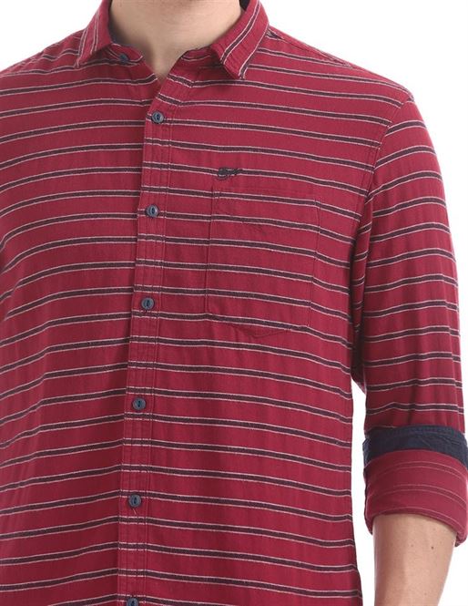 Ed Hardy Men Casual Wear Striped Shirt